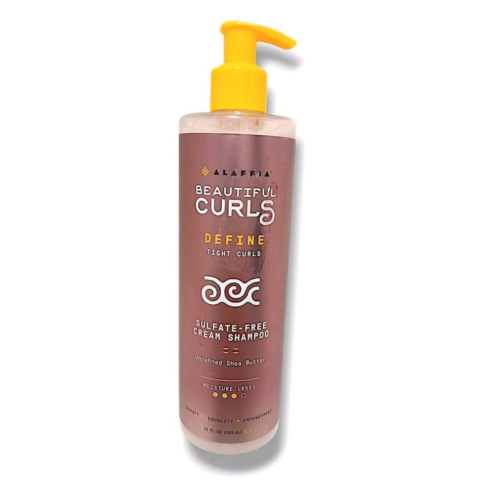 Alaffia Hair Care Beautiful Curls Curl Defining Cream Shampoo 12 oz. Tight Curls